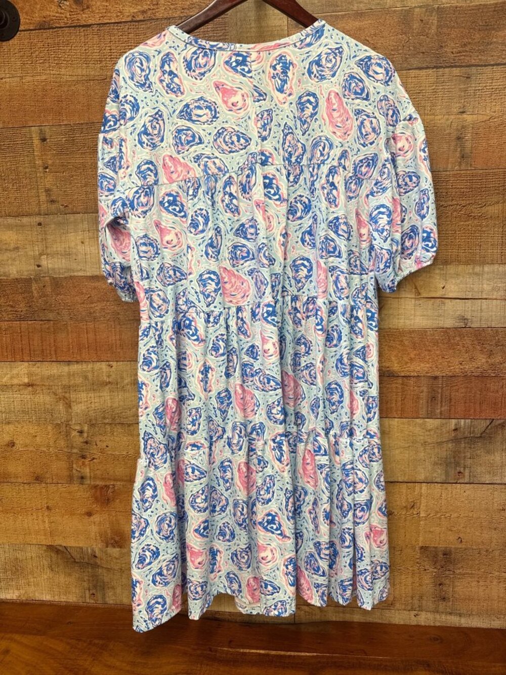 Simply Southern Tiered UPF Dress Oyster Print Large NWT - Picture 5 of 6
